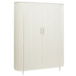 Corbetta wandkast wit/grijs mdf met betonlook finish 145cm