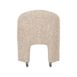 Cordo Eetkamerstoel Met wielen Naturel