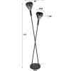 Corrado 2-lichts Vloerlamp Meerkleurig