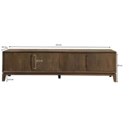 Cortez Tv meubel walnoot 210cm