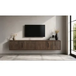 Cortez Zwevend Tv meubel walnoot 180cm