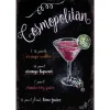 Cosmopolitan - metalen bord