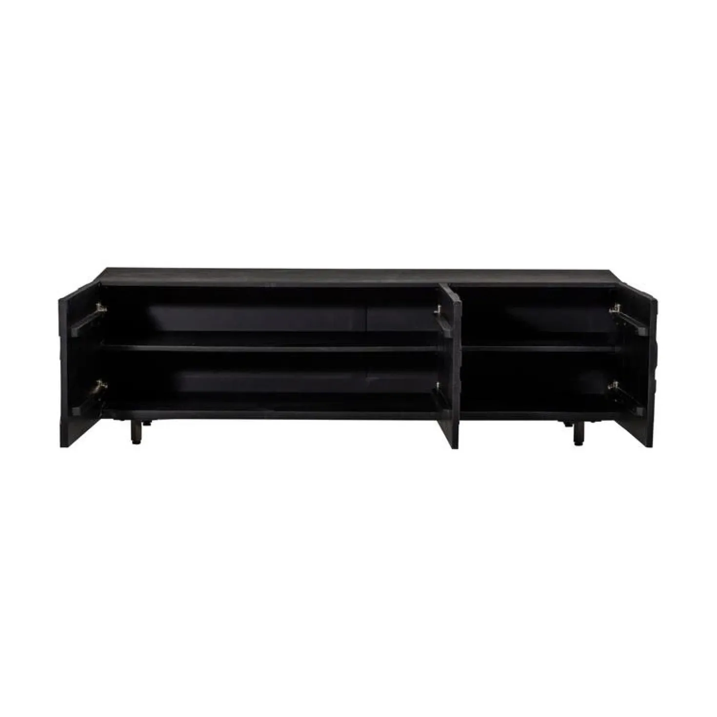 Counter Tv meubel mangohout zwart 160cm