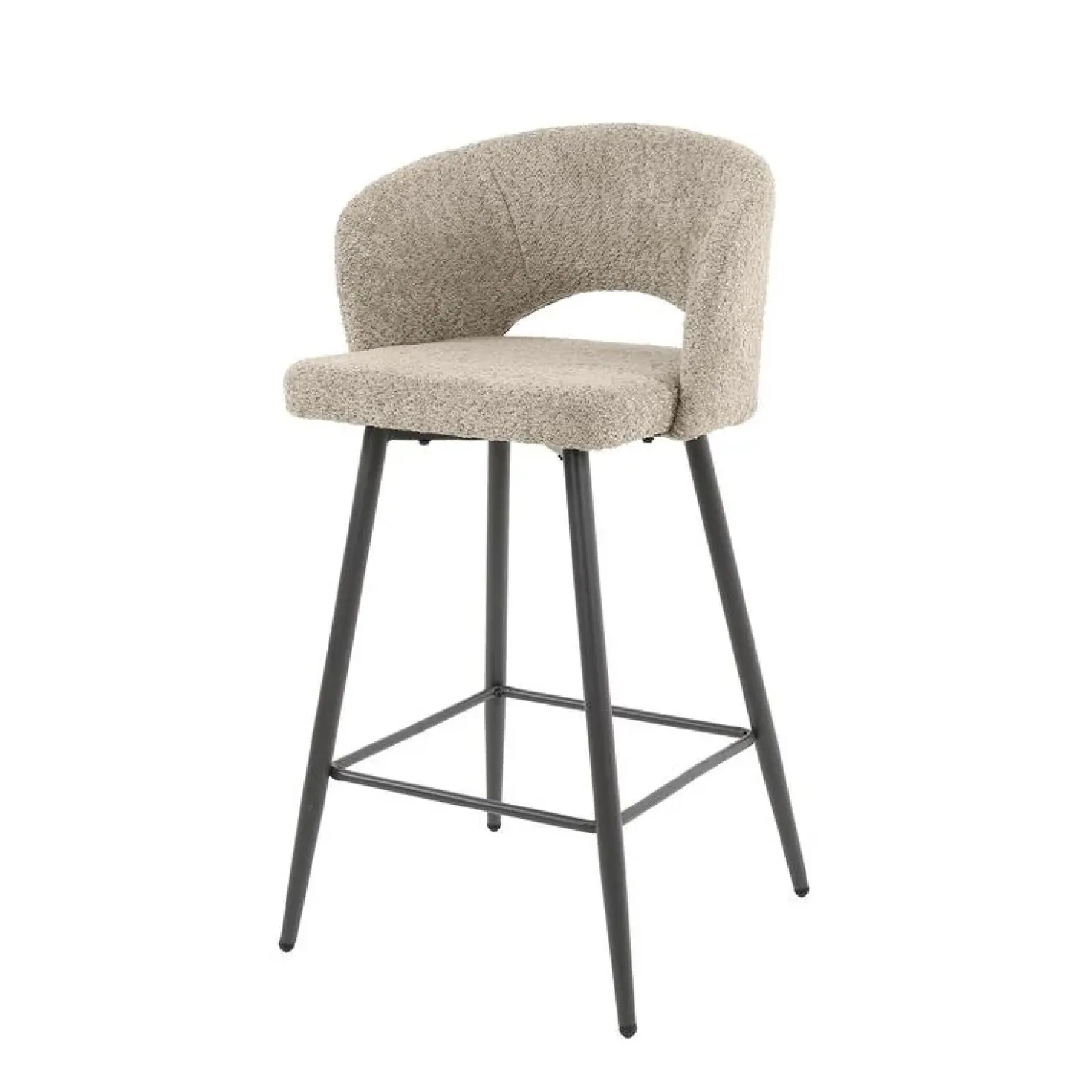 Cozy Barstoel Boucle Zand
