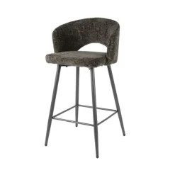 Cozy Barstoel Stof bruin