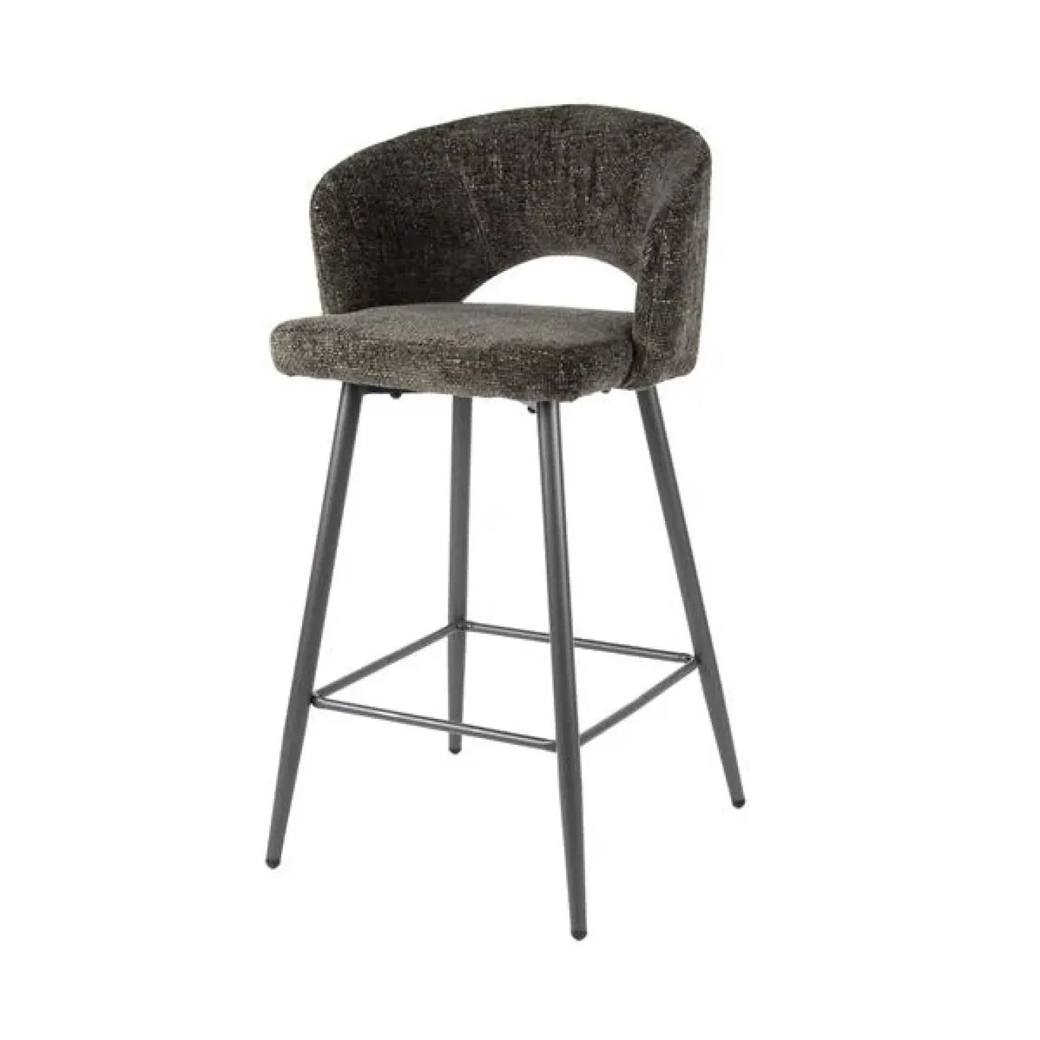 Cozy Barstoel Stof bruin