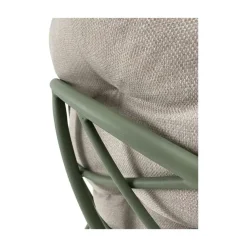 Cozy Schommelstoel aluminium beige