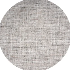 Cross vloerkleed Grijs/Beige Rond 160x160cm
