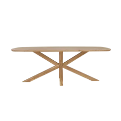 Crotone Eettafel deens ovaal Acaciahout 220 cm