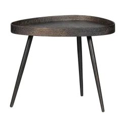 Crude Bijzettafel brons set van 2