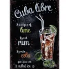 Cuba Libre - metalen bord