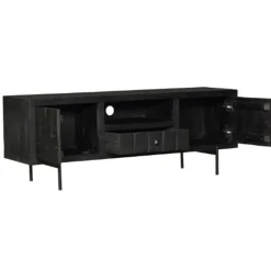 Cubical Black Tv meubel zwart mangohout 150