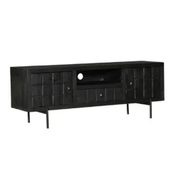 Cubical Black Tv meubel zwart mangohout 150