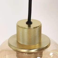 Curtis 6+3 lichts Hanglamp Amber
