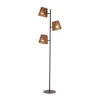 Daan 3-lichts Vloerlamp Bruin