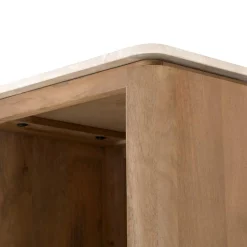 Dallas Boekenkast Naturel Mangohout 55cm