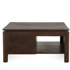 Dallas Salontafel vierkant Bruin Mangohout 80cm
