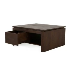 Dallas Salontafel vierkant Bruin Mangohout 80cm