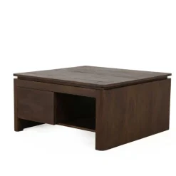 Dallas Salontafel vierkant Bruin Mangohout 80cm