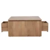 Dallas Salontafel vierkant Naturel Mangohout 80cm