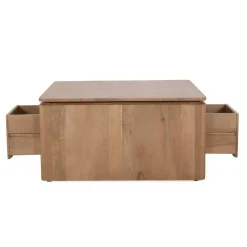 Dallas Salontafel vierkant Naturel Mangohout 80cm