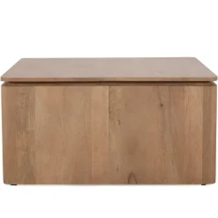 Dallas Salontafel vierkant Naturel Mangohout 80cm