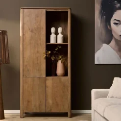 Dallas Vakkenkast Naturel Mangohout 90cm