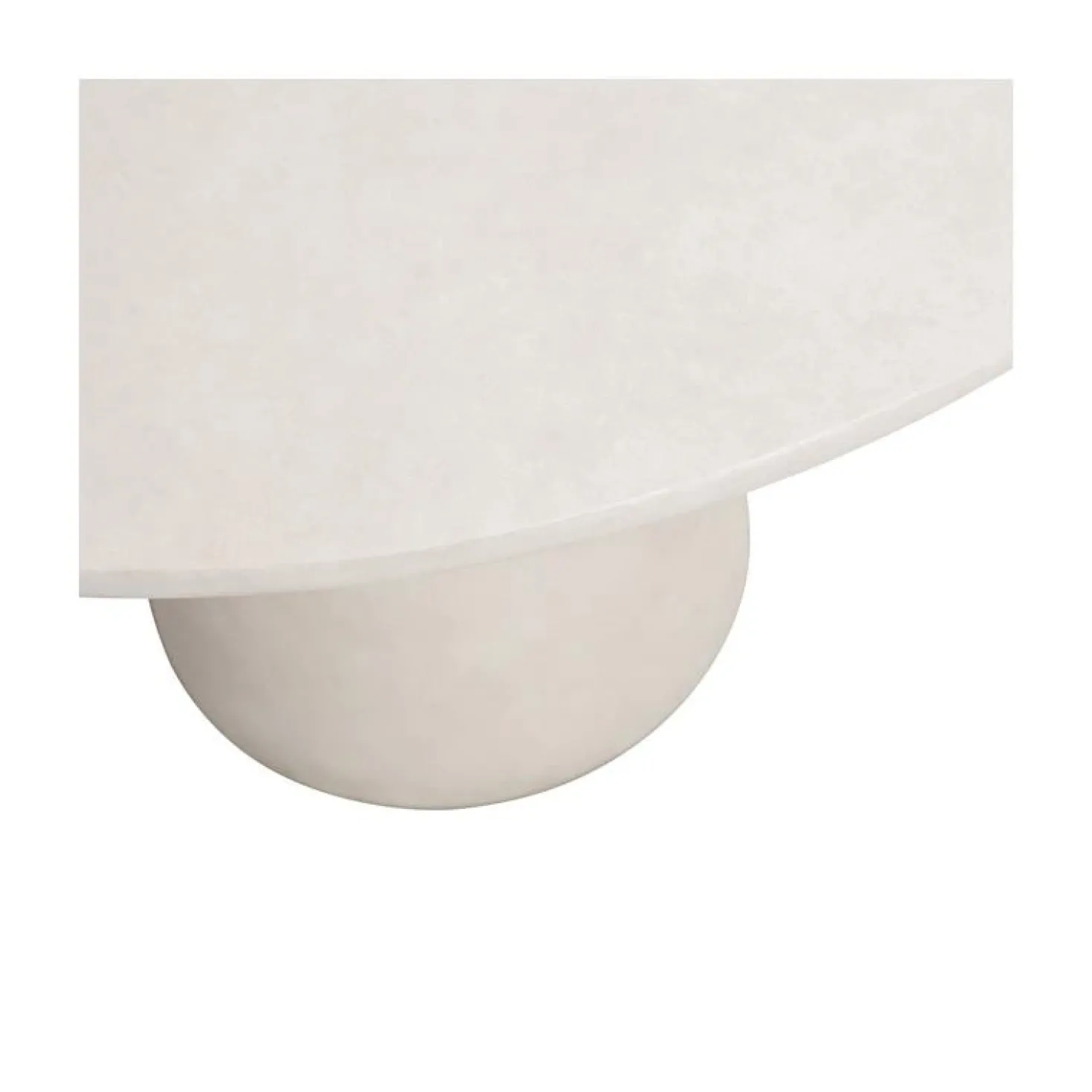 Damon Ronde Eettafel betonlook wit 100cm