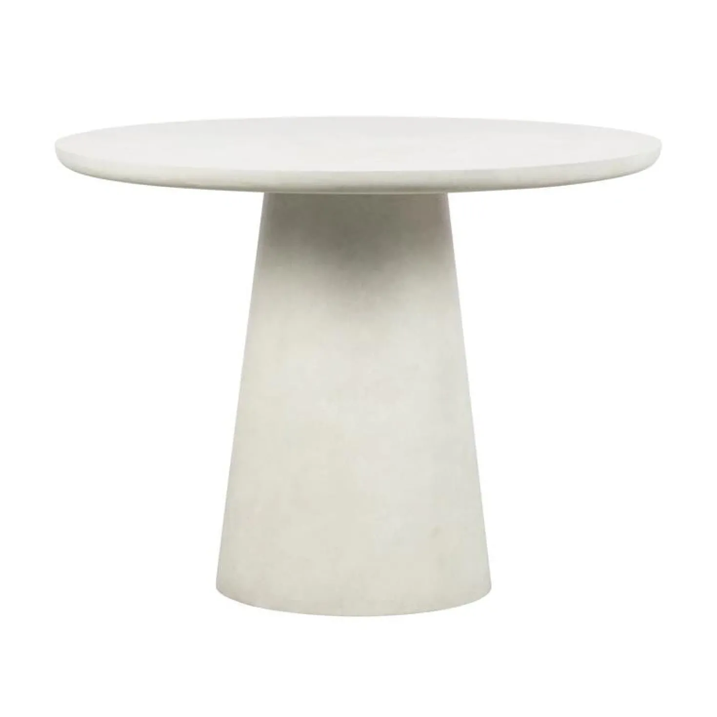 Damon Ronde Eettafel betonlook wit 100cm