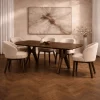 Dano Eettafel deens ovaal Mangohout espresso 240 cm