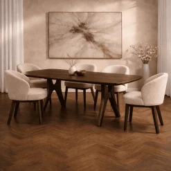 Dano Eettafel deens ovaal Mangohout espresso 240 cm