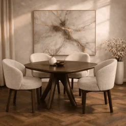 Dano Eettafel vierkant Mangohout espresso 150 cm