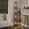 Debby 4-lichts Vloerlamp Artic zwart