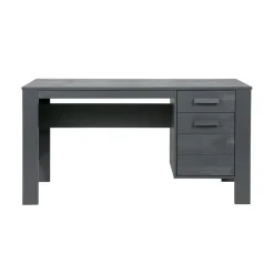 Dennis Bureau grenen grijs steel 141cm