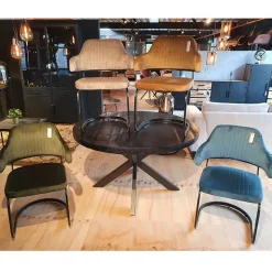 Dewida eetkamerset rond met 6 stoelen