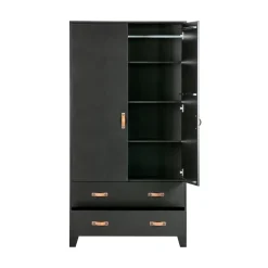 Dian Kledingkast grenen zwart 94cm