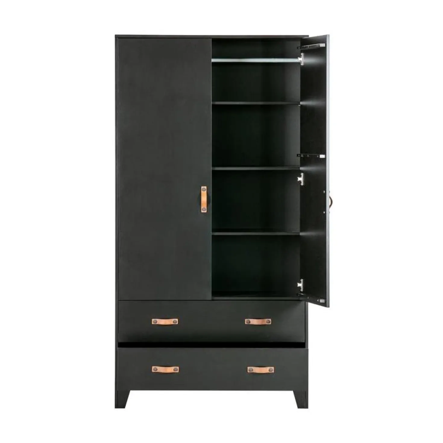 Dian Kledingkast grenen zwart 94cm