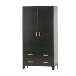 Dian Kledingkast grenen zwart 94cm