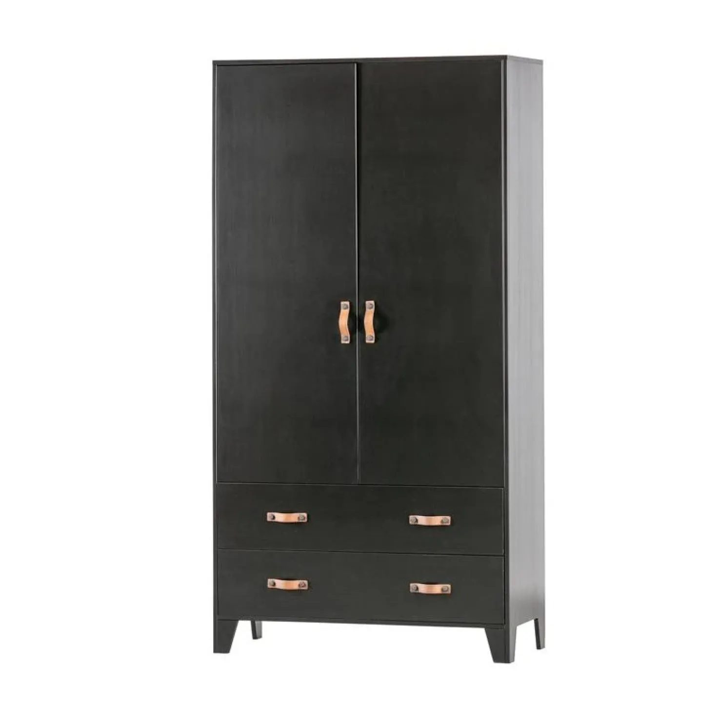 Dian Kledingkast grenen zwart 94cm