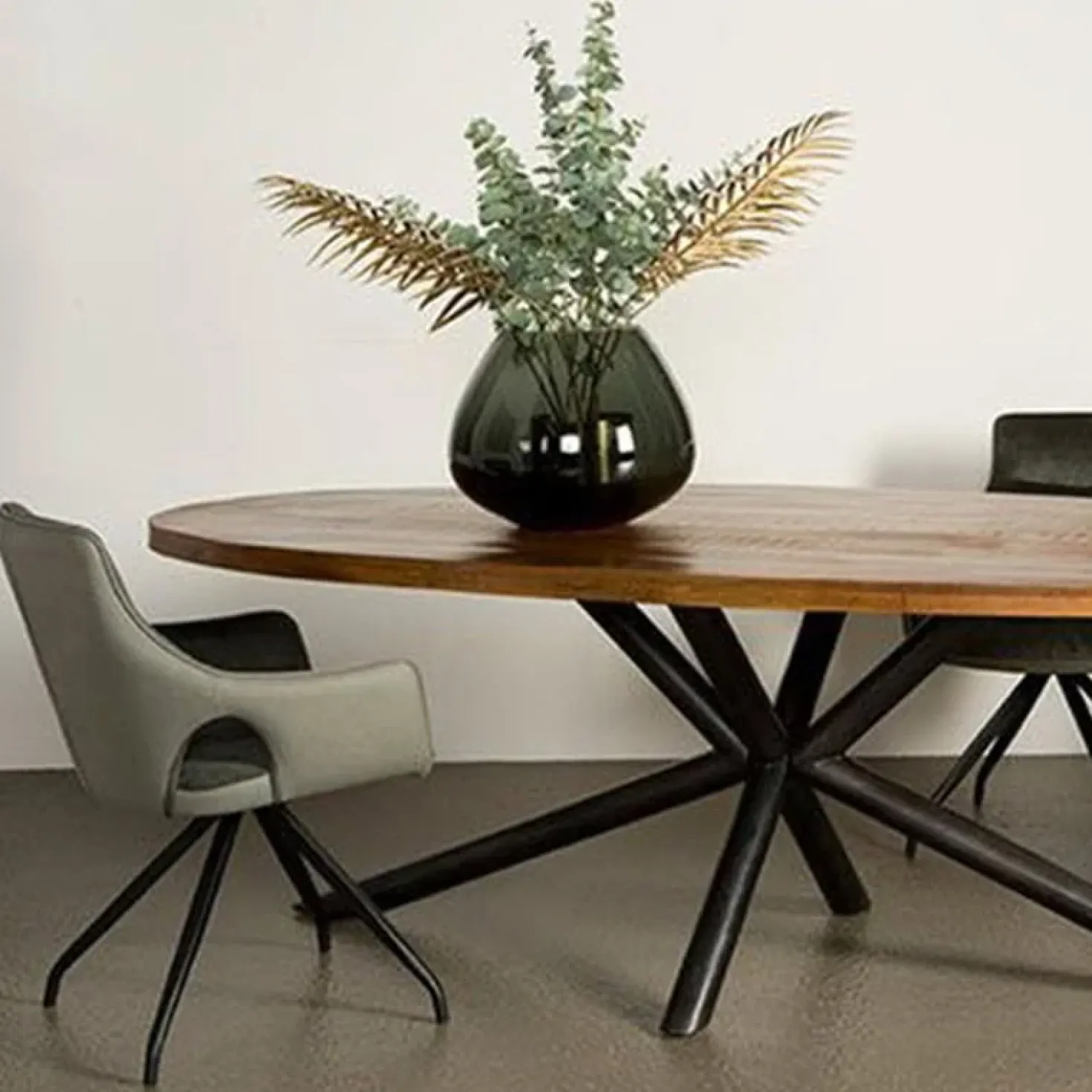 Diego Eettafel ovaal mangohout 200×100