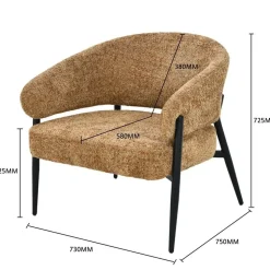 Dilan Fauteuil Venga Cognac