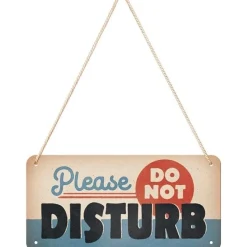 Do not Disturb - metalen bord