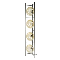 Doris 4-lichts Vloerlamp Amber glas
