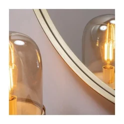 Doutzen Spiegel rond metaal goud 115cm