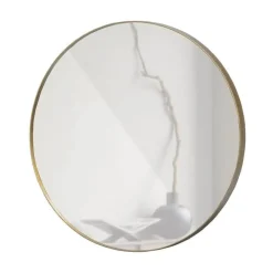 Doutzen Spiegel rond metaal goud 80cm