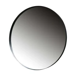 Doutzen Spiegel rond metaal zwart 115cm