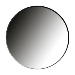Doutzen Spiegel rond metaal zwart 115cm