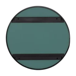 Doutzen Spiegel rond metaal zwart 50cm