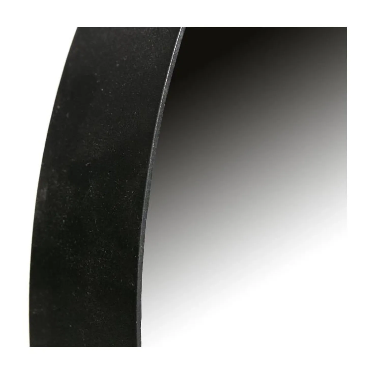 Doutzen Spiegel rond metaal zwart 50cm