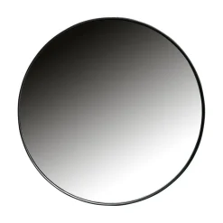 Doutzen Spiegel rond metaal zwart 80cm